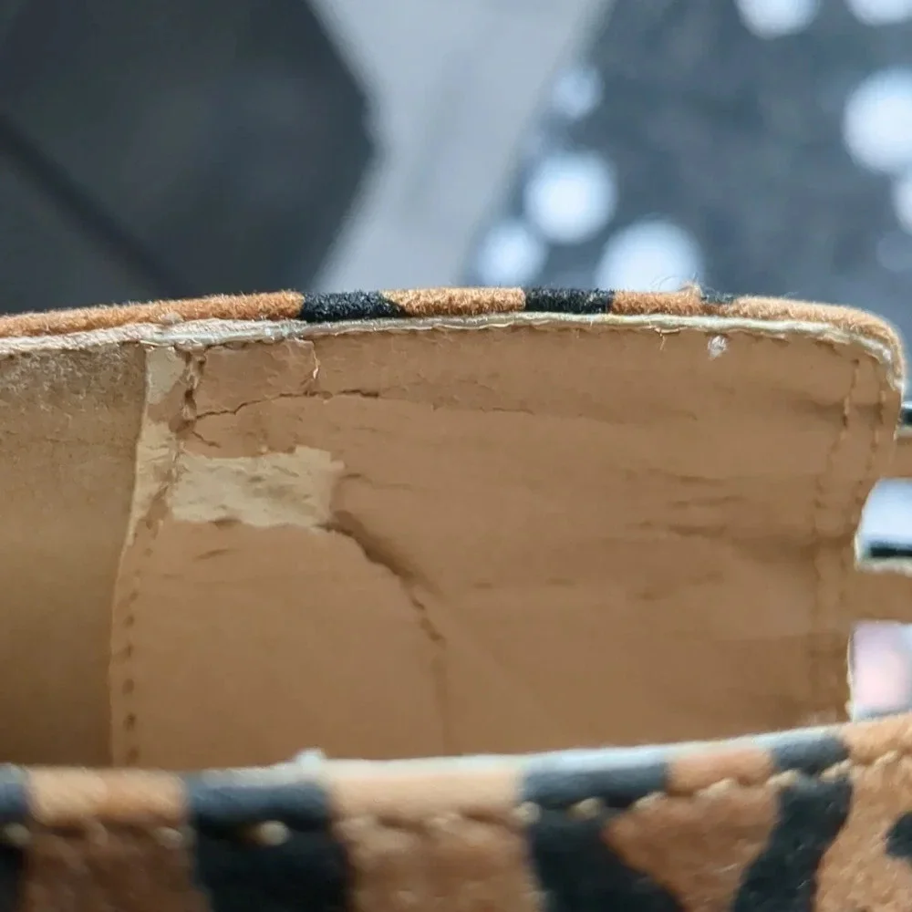 Scene Weaver Animal Print Heels  Stilettos Straps 7 - Picture 12 of 12